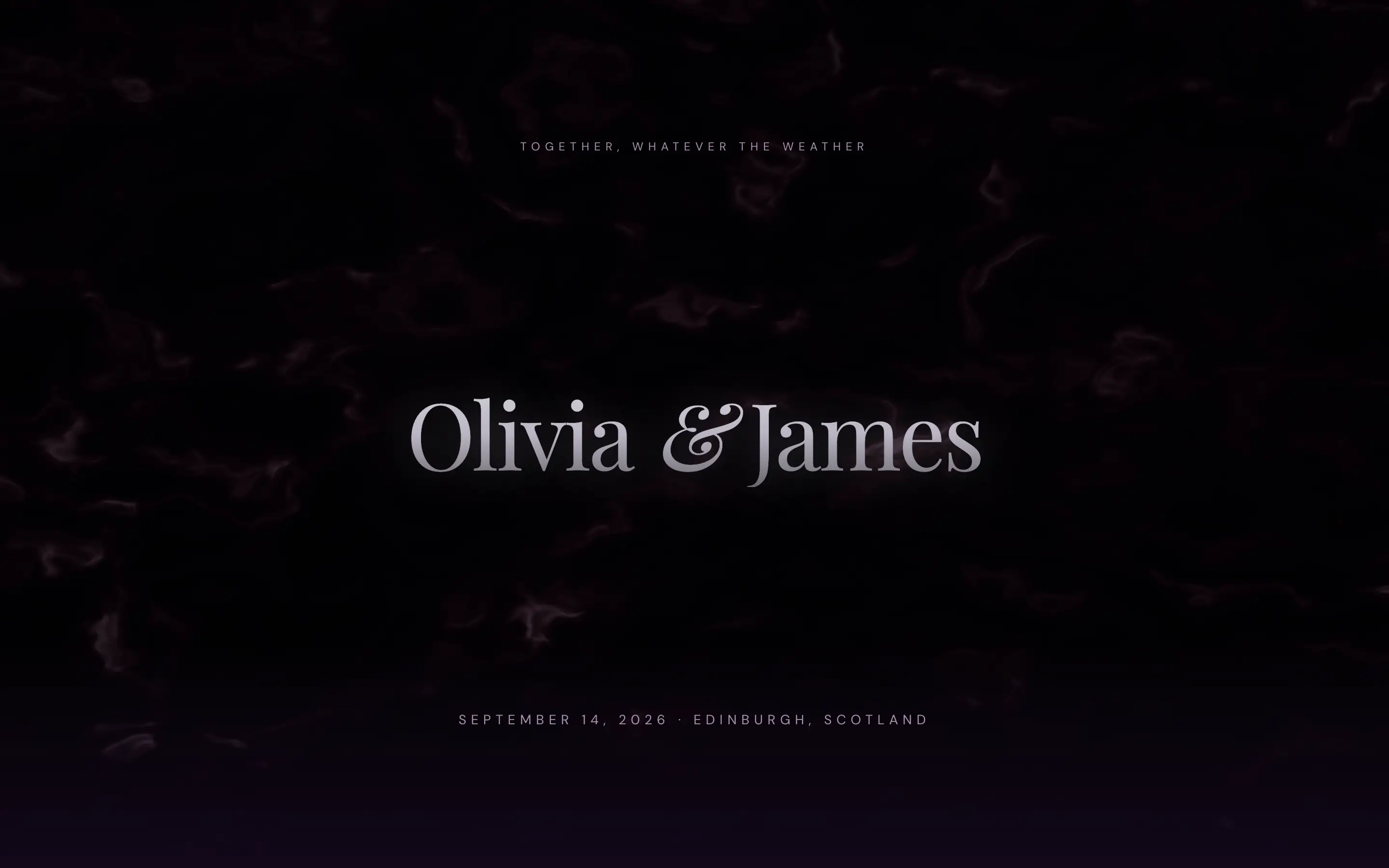 Dark Romance wedding Design