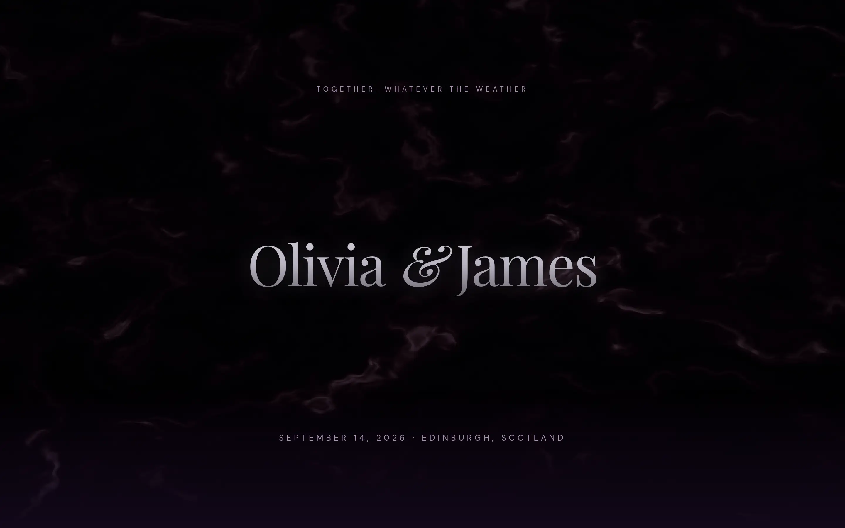 Dark Romance wedding Design