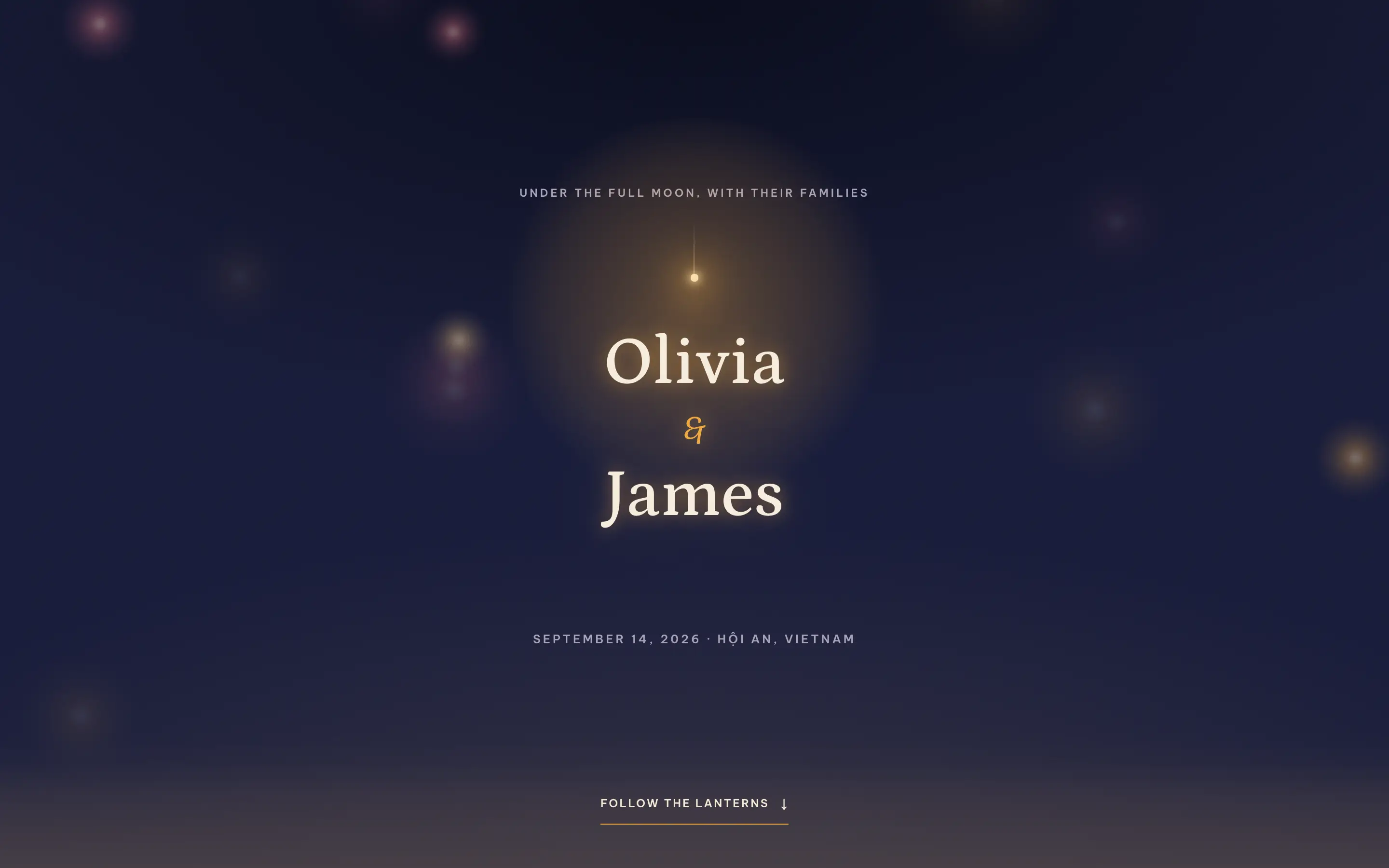 Lantern Night wedding Design
