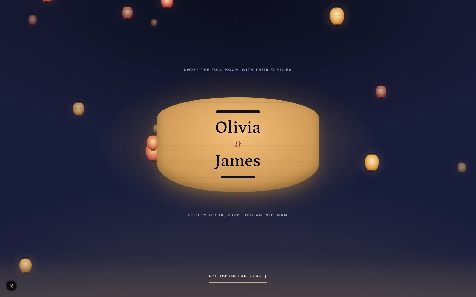Lantern Night wedding Design